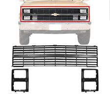 Grille Assembly + Headlight Bezels For 1983-1984 Chevrolet C/K Series Pickup picture