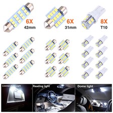 20Pcs 31MM Festoon DE3175 LED Map/Dome Interior Light Bulbs 6000K White picture