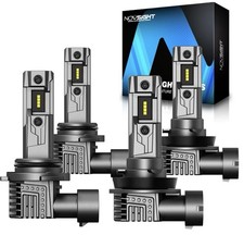 NOVSIGHT 9005 H11 LED Headlight Bulbs Combo Kit High Low Beam Super Bright White picture