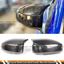 FOR 2003-09 NISSAN 350Z Z33 JDM M STYLE REAL CARBON FIBER SIDE MIRROR COVER CAP picture