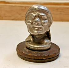 Vintage One Eyed Pirate Hood Ornament Radiator  Cap Topper (SC) picture