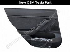 17-21 Tesla Model 3 Rear Left Door Trim Panel Premium Black OEM 1514770-21-A picture