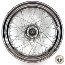 OEM 97-03 HARLEY HERITAGE SOFTAIL FLSTC FLSTS 16X3 CHROME FRONT WHEEL RIM NICE picture