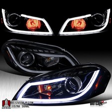 Fit 2006-2013 Chevy Impala 06-07 Monte Carlo Smoke LED Tube Projector Headlights picture
