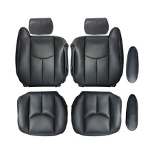 2003-2006 For Chevy Silverado GMC Sierra Front Side Leather Seat Cover Drak Gray picture