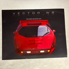 1992 Vector W8 Technical Data Sheet Brochure picture