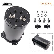 Fuel Surge Tank 2.8L For Single - 2.6L For Dual 39-40mm Pumps 8AN Ports Aluminum picture