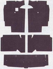 1966-1971 FORD TORINO & FAIRLAIN CARPET UNDERLAY INSULATINKIT - Made In USA  picture