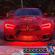2X VLAND Multicolor DRL Projector LED RGB Headlights For Dodge Charger 2011-2014 picture