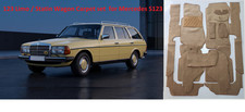 NEW Mercedes S123 Station Vagon Front Interior  Floor Carpet Set - PALOMINO picture