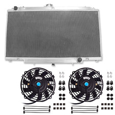 3Row Aluminium Radiator & Fans For 1997-On Nissan Patrol Y61 GU 4.5L Petrol TB45 picture