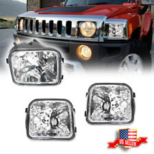 2PCS Clear Chrome Front Corner Signal Lights Housing Kit For 2006-2010 Hummer H3 picture