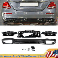 E63 AMG Style Rear Diffuser Exhaust Tips For Mercedes E Class W213 AMG Bumper picture