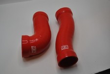GrimmSpeed RED Post MAF Hose Kit for 2015-2021 Subaru WRX (Missing Clamps) picture