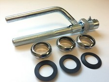 1934-1938 CHEVY PANEL SUBURBAN Door Ferrule Tool & 3 Chrome Ferrule w/Grommets picture