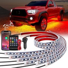 KORJO Car Underglow Lights, 6 Pcs Bluetooth Led Strip Lights with Dream Color picture