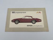 FERRARI 500 SUPERFAST PININFARINA SALES BROCHURE SHEET | FLYER | PROSPEKT 1964 picture