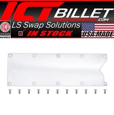 LS Gen 3 Billet Valley Pan Cover Plate (Knock Sensor Delete) LS1 4.8 5.3 5.7 6.0 picture