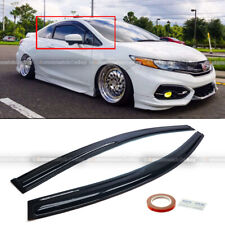 Fit 12-15 Honda Civic 2dr Coupe Mugen Style 3D Wavy Black Tinted Window Visor picture