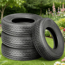 4-Pack ST 205/75R15 Trailer Tires 205 75 15 Radial 8PR Semi-Steel Load Range D picture