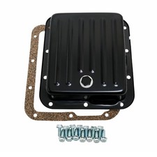 C4 Transmision Pan w/ Gasket & Bolts Ford C5 C-4 C-5 Mustang Stock Depth Black picture