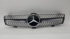 06-10 Mercedes W219 CLS55 Front Bumper Radiator Upper Center Grill Diamond Style picture