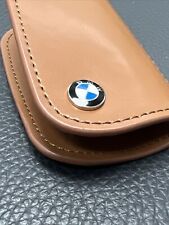 Genuine BMW Brown Leather Key Case Cover picture