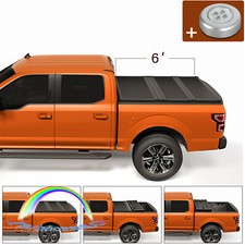 6 FT For 2016-2020 Toyota Tacoma 6FT Bed Hard Tri-Fold Tonneau Cover Vinyl Truck picture