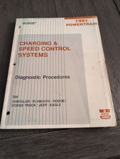 1991 Chrysler Dodge Jeep Eagle Charging And Speed Control  Diagnostic Manual picture