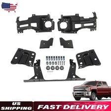 Front Bumper Brackets & Retainer Steel For 2015-19 Chevy Silverado 2500 HD 3500 picture