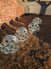 Aluminum alloy wheels, set of 4. Three look great, one has a crack. picture