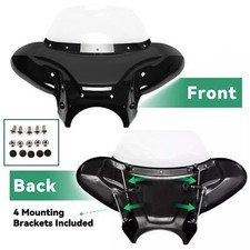 Universal Front Fairing Batwing Windshield Windscreen For Harley Yamaha Suzuki picture