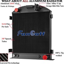 For 1930 1931 1932 Ford Model A Hi-Boy Chevy V8 3 Rows Full Aluminum Radiator picture