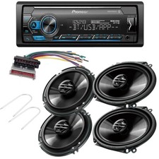 Pioneer Bluetooth AM/FM Radio Car Stereo & Speakers for 1992-1996 F150 Pickup picture