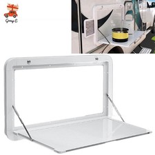 RV Caravan Picnic Folding External Table Aluminum 800x450mm Wall Mount White picture
