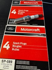 8PCS Motorcraft SP589 CYFS12YT6 Spark Plug replaces OEM SP520 SP520X for Ford picture