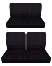 Fits 1964 - 1968 Chevy Chevelle 2Door Front 50-50 top and Rear bench seat covers picture