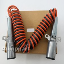 New 15 ft Dual Pole Coiled Electric Cable w/ 2 x 12