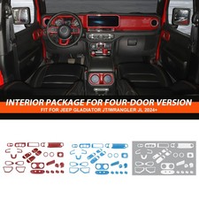 28Pcs Car Interior Full Panel Decor Cover Trim Kit for Jeep Wrangler JL JT 24-26 picture