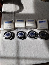 Vintage NOS Cragar S/S Center Caps  #09090 Wheel Hub Caps Chrome Blue Emblems 4 picture