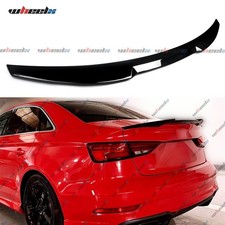 V-Style Rear Trunk Spoiler Wing For 2014-2020 Audi A3 S3 RS3 Sedan Gloss Black picture