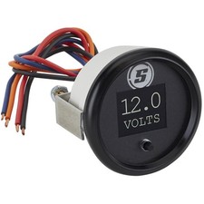 3 in 1 Digital LED Gauge, Water Temp, Oil Pressure, Volts, 2-1/16 picture