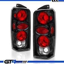 1997-2001 For Jeep Cherokee Euro Black Brake Tail Lights Rear Lamps Pair LH RH picture