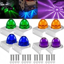 2x Big LED Watermelon Marker Lights with Brackets Indicator Lamp for Semi Truck picture