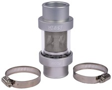 JEGS Inline Coolant Filter [1 3/4 in. OD, Silver] picture