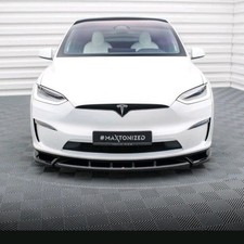 Tesla Model X 2022 - 2026 Maxton Design V2 Front Splitter Lip   picture