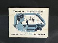 RARE  1956 Cadillac Air Conditioning Original Sales Brochure / Sales Catalog picture