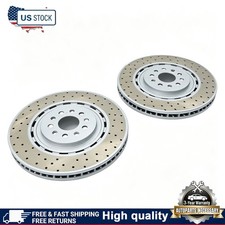 2pcs High quality Front Brake Disc Dimpled Rotors For 2017-22 Maserati Levante S picture