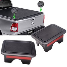 2pcs Stake Pocket Covers Truck Bed Rail Hole Plugs For Dodge Ram1500 2500 2019+ picture
