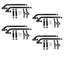 4 Pack Black Poly Coated Polymer Fender Mounting Kit for Semi Truck 8591000 picture